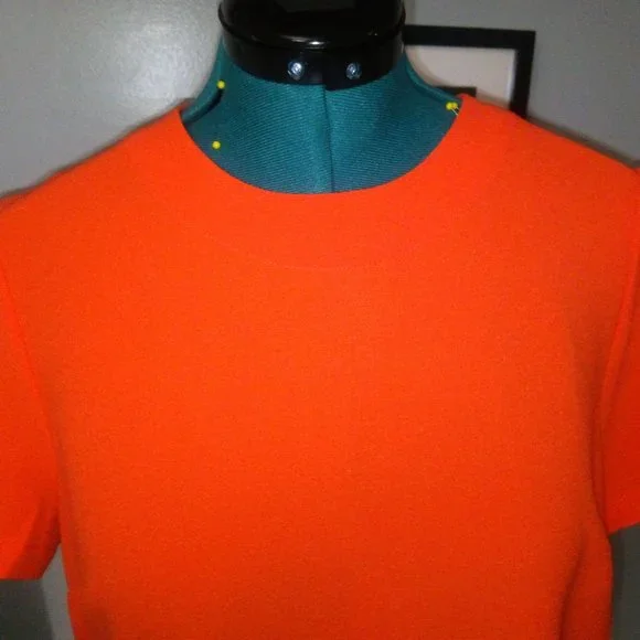 Catherine Malandrino Bright Orange Blouse Sz L NWT - Picture 8 of 12